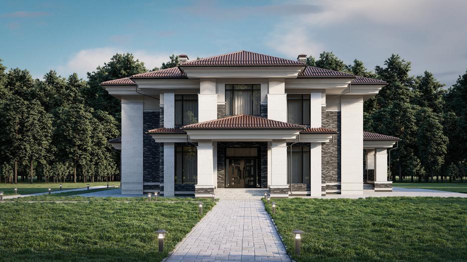 Проект дома Византия в элитном КП Emerald Village на Новорижском шоссе