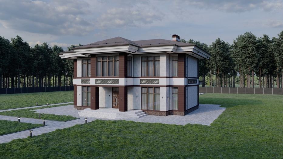 Проект дома Икс-Рэй в элитном КП Emerald Village на Новой Риге