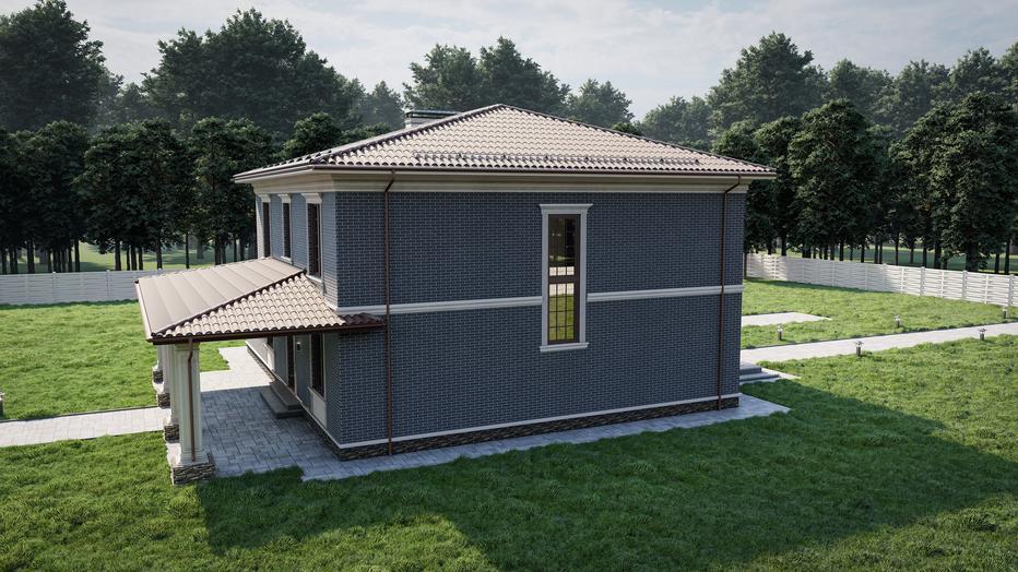 Проект дома Классик в элитном КП Emerald Village на Новой Риге