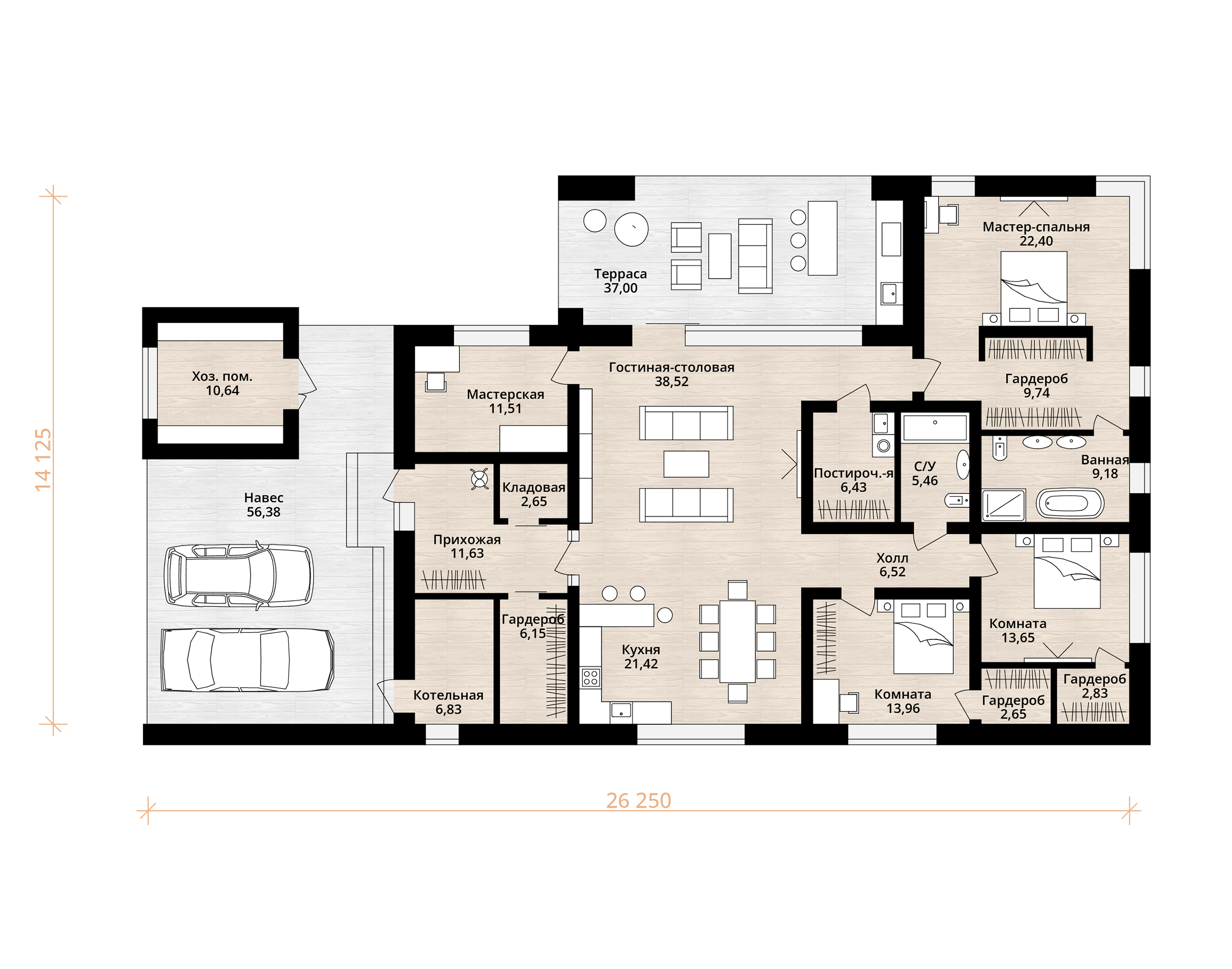 Проект Гмунден в элитном КП Emerald Village на Новой Риге